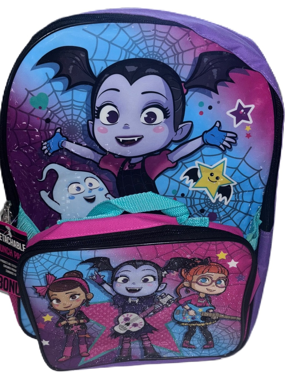 Kids Girls Disney Vampirina Backpack School Bag Lunchbag Set Back to school BTS